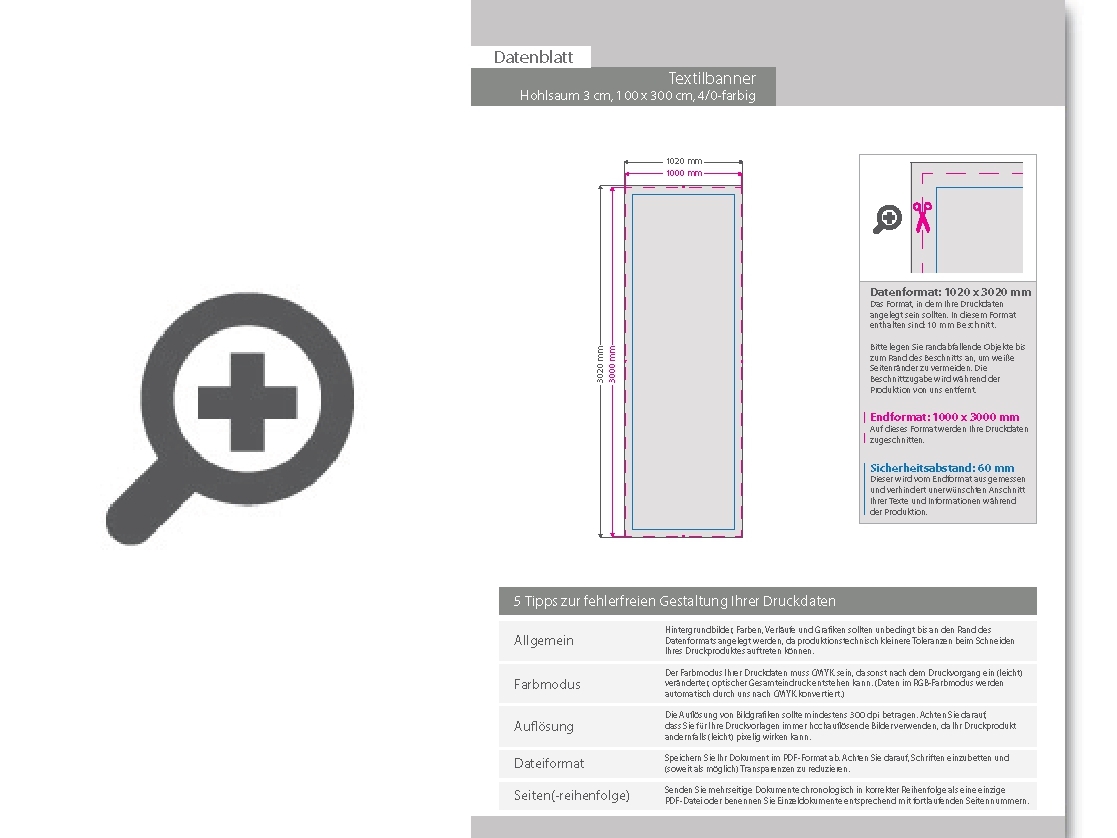 Product Bild hochwertige_stoff-banner_100_x_300_cm__4_0-farbig_bedruckt__hohlsaum_links_und_rechts_(durchmesser_hohlsaum_3_0_cm)